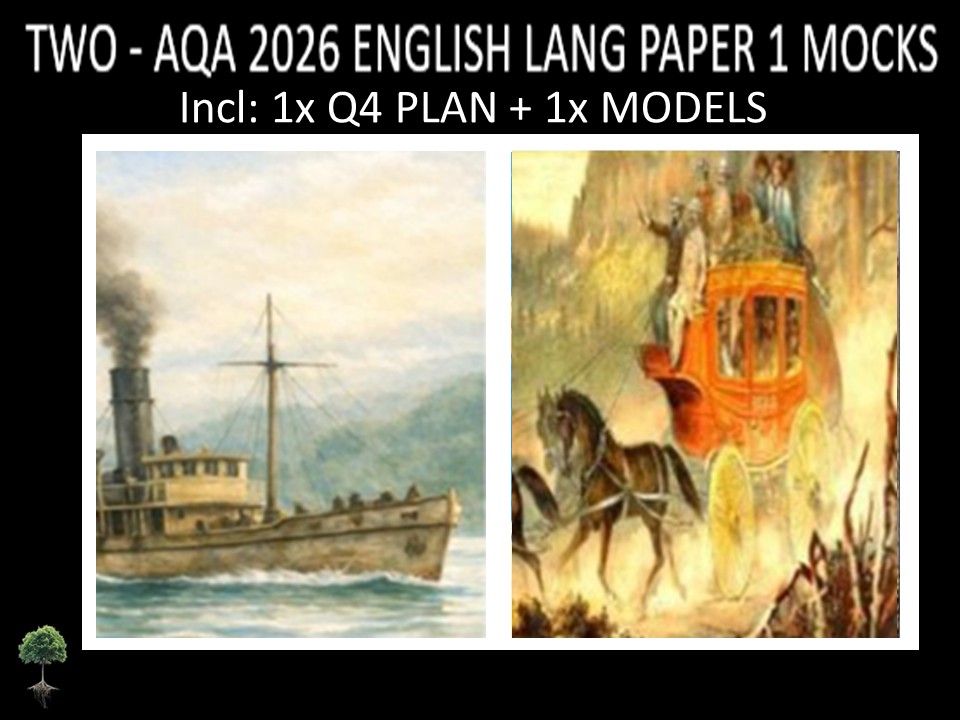 TWO - AQA PAPER 1 | 2026 FULL MOCKS | Q4 PLAN | MODELS