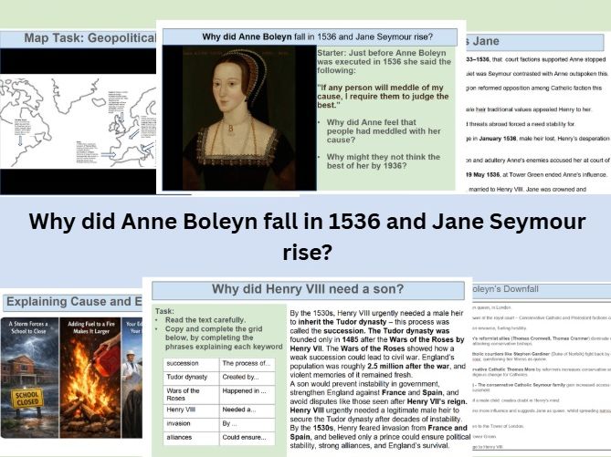 Edexcel GCSE History Henry VIII  -  Why Did Anne Boleyn Fall and Jane Seymour Rise