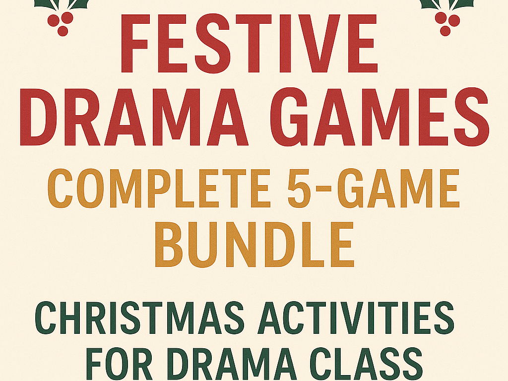 **Christmas Drama Games – 5-Game Bundle (Festive Drama Activities)**