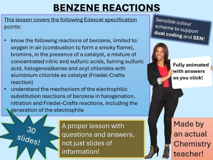 Benzene Reactions (click for video preview)
