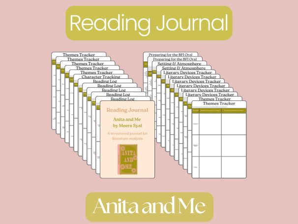 Anita and Me by Meera Syal – Complete Reading Journal & Student Workbook