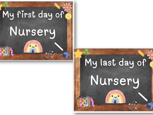 First day of Nursery Sign