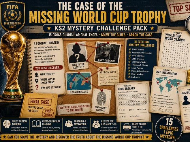 KS2 World Cup Mystery Pack: The Missing World Cup Trophy