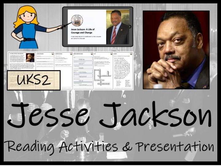 Jesse Jackson Reading Comprehension Activities | Year 5 or Year 6