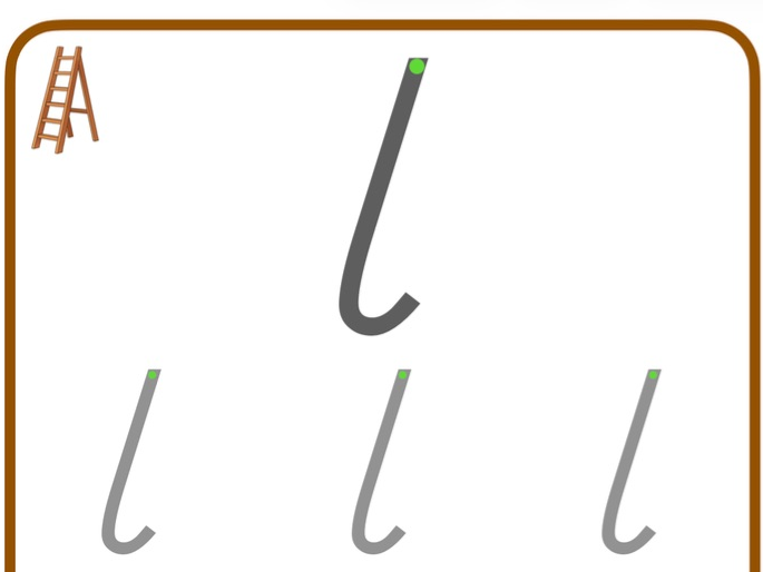 Handwriting - Ladder Letters