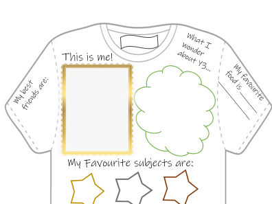 All About Me T Shirt Template