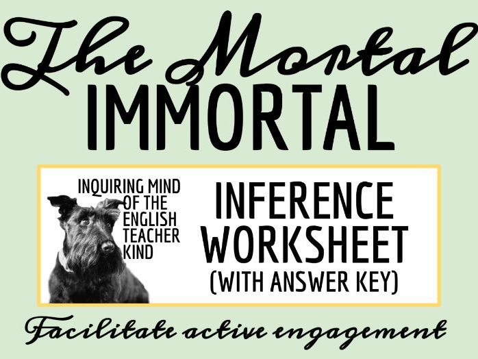 "The Mortal Immortal" by Mary Shelley Close Reading Analysis Worksheet