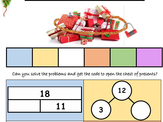 Year 1 Christmas Maths Sheet