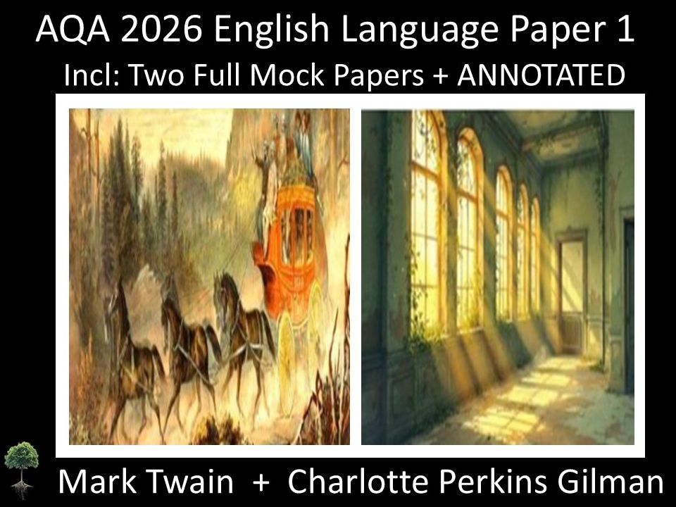 Two AQA 2026 English Language Paper 1 Mocks | ANNOTATED