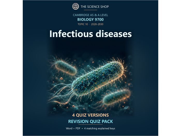 Infectious diseases | Cambridge AS Biology 9700 | 4 Revision Quizzes