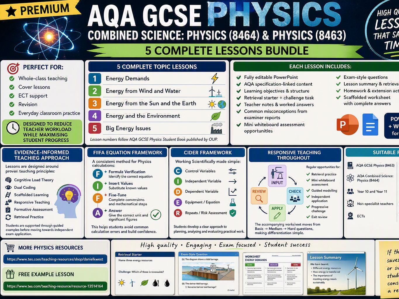 P3 Energy Resources (AQA 1-9 Combined Trilogy & Separate Physics)