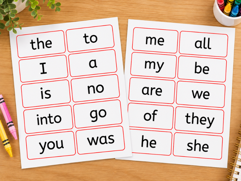 Tricky Word Flashcards | 30 Day Phonics Boost