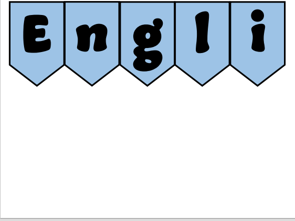 Core Subject Working Wall display materials