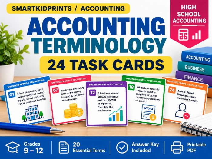 Accounting Terminology Task Cards