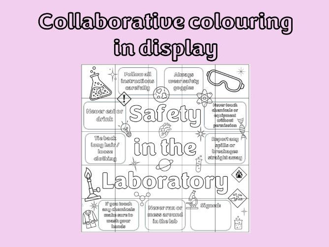 Safety in the Lab Collaborative Colouring Display