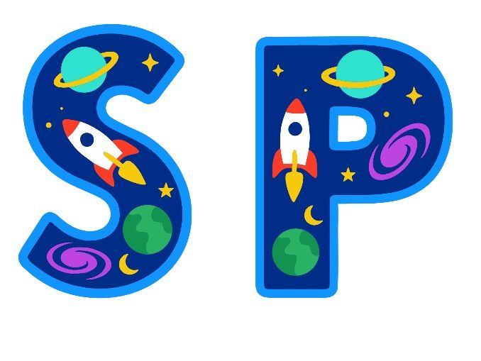 Space-Themed Display Lettering