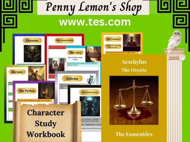 The Eumenides Character Study Workbook