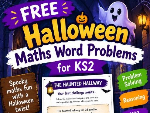 FREE Haunted Hallway Maths Challenge | Halloween Word Problem KS2