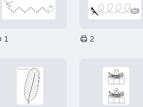 Bird fine motor and CVC writing
