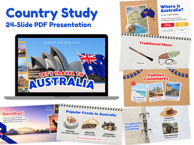 Australia Country Study | 24-Slide Geography & Culture Presentation
