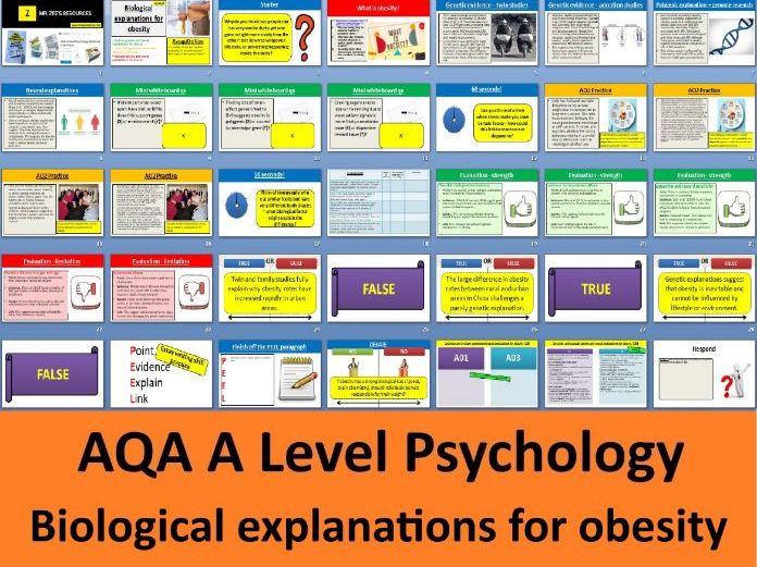 Biological explanations for obesity | 2025 Spec - AQA A Level Psychology (Eating behaviour)