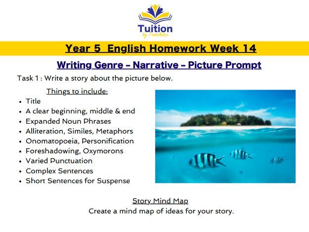 14. Year 5 - Creative Writing & Spelling