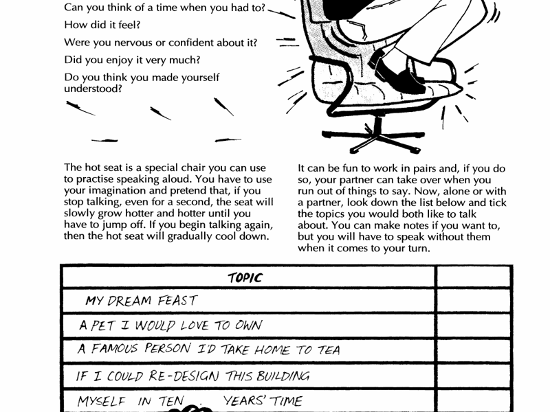 Free sample of Emergency Cover Worksheets in Drama