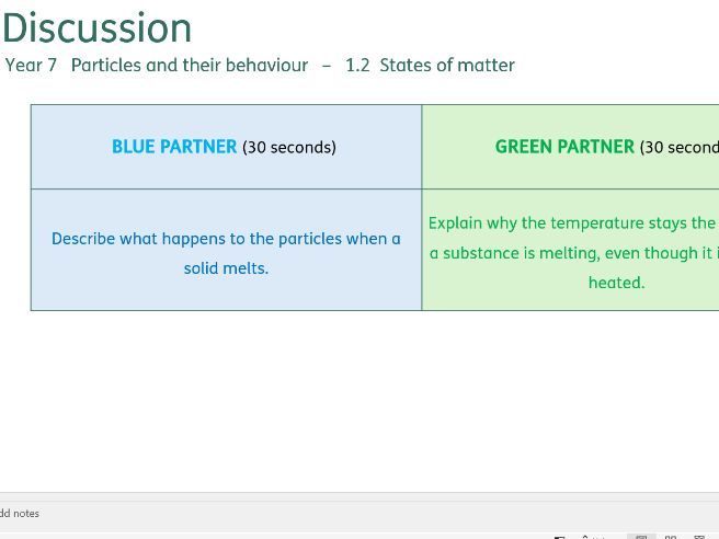 Chemistry KS3 Activate - Discussion questions