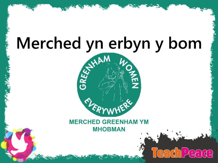 Merched yn erbyn y bom (Women versus Nukes)