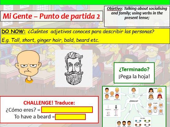 COMPLETE VIVA GCSE FOUNDATION module 3 unit 0.2 - MI GENTE - PUNTO DE ...