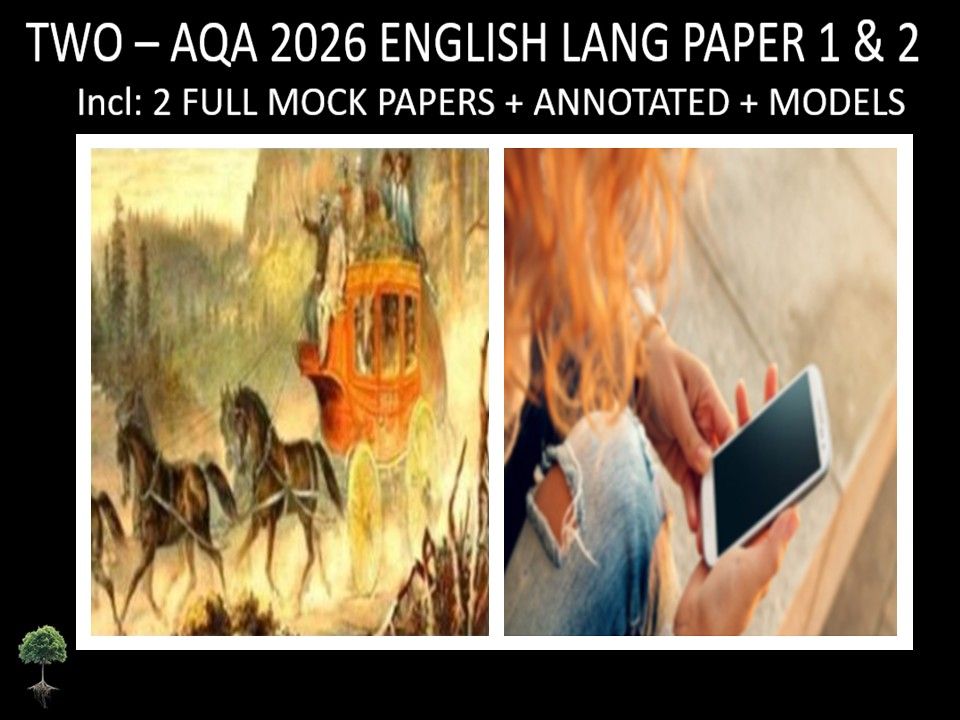 TWO - AQA PAPER 1 & 2 | 2026 FULL MOCKS | ANNOTATED | MODELS