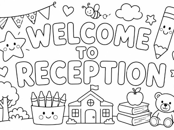Welcome To Reception Colouring Pictures