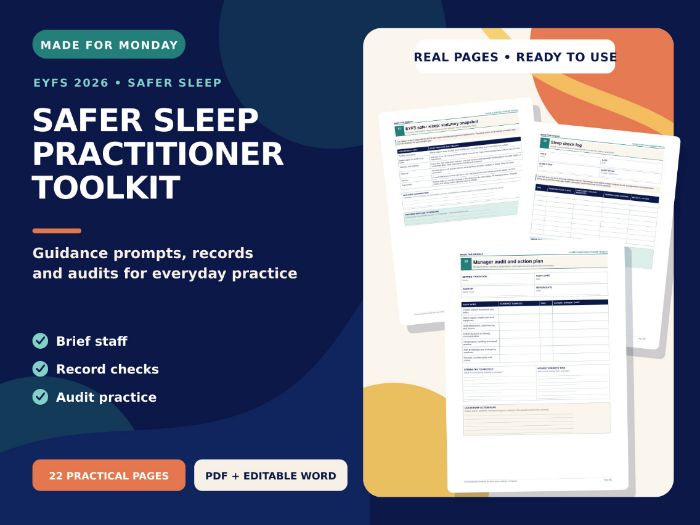 Safer Sleep Practitioner Toolkit - EYFS 2026