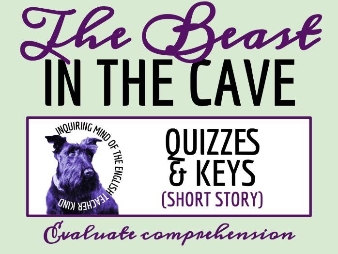 "The Beast in the Cave" by H.P. Lovecraft Reading Comprehension Quiz and Answer Key