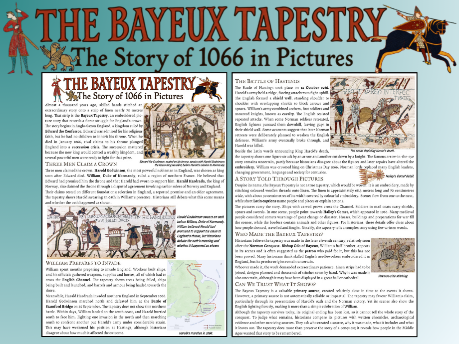 Bayeux Tapestry Reading Comprehension