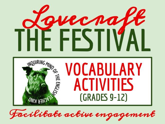 "The Festival" by H.P. Lovecraft Vocabulary Activities | Crossword Puzzle | Word Search | Worksheet