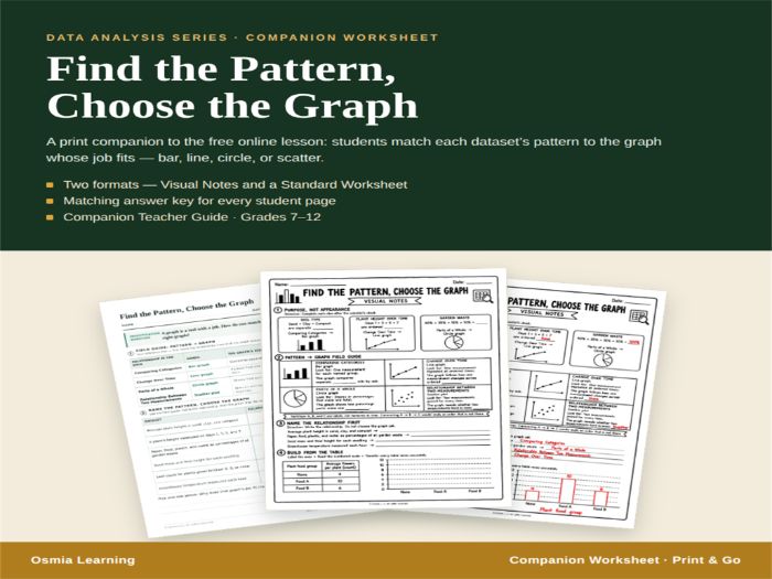 Choose the Graph Companion Worksheet Pack