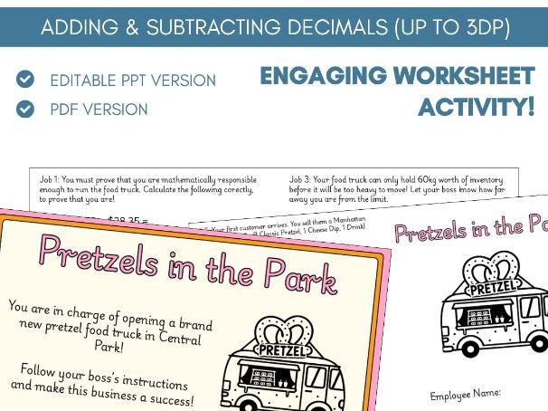 Adding & Subtracting Decimals | Money & Measurement | Worksheet Booklet Task