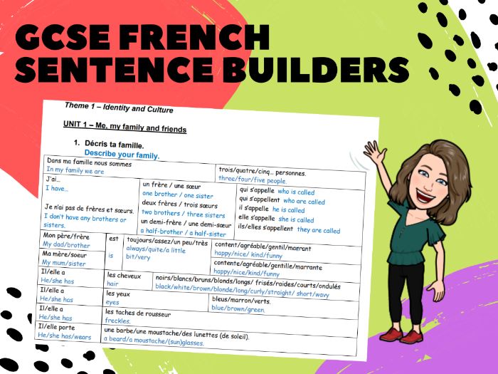 french-aqa-gcse-sentence-builder-booklet-all-topics-teaching-resources