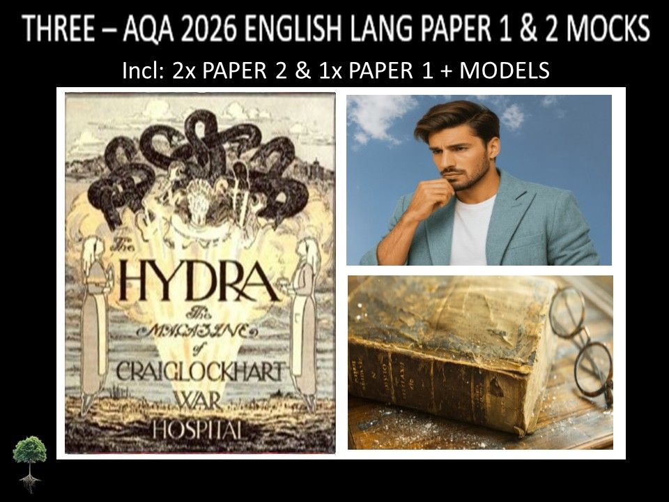 THREE - AQA PAPER 1 & 2 | 2026 FULL MOCKS | MODELS
