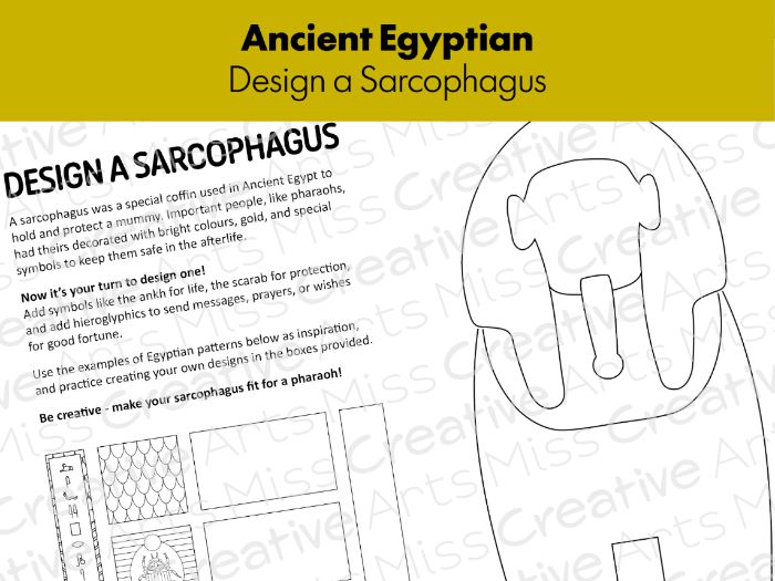 Ancient Egyptian Design a Sarcophagus