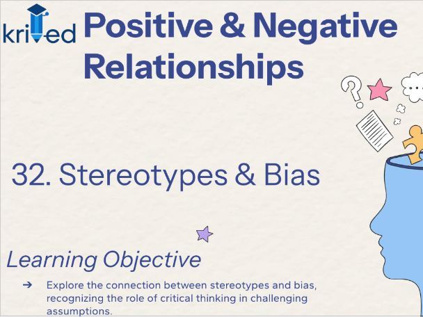 Stereotypes & Bias – KS3 Year 9 PSHE Lesson on Critical Thinking and Fairness