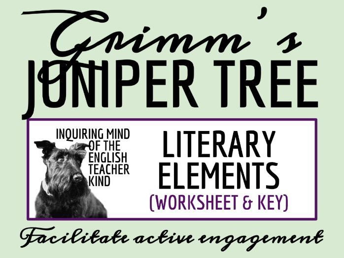 "The Juniper Tree" Literary Elements Activity (Grimm's Fairy Tale | Short Story)