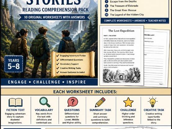 KS2/KS3 Historical Fiction Reading Comprehension Series