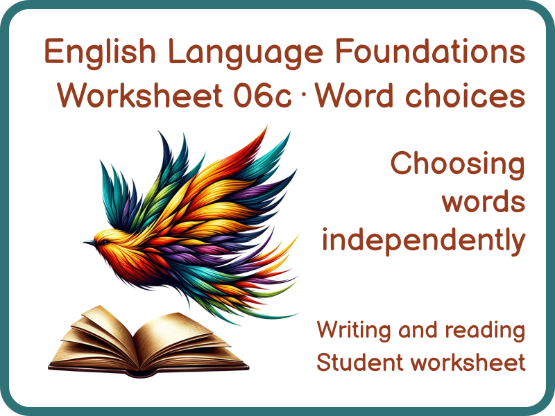 Language Analysis Word Choices Worksheet KS3 GCSE English Language 06c
