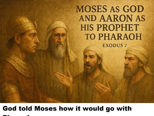 BIBLE VISUAL REGISTER 0064   EXODUS 7       GOD TELLS MOSES HOW IT WILL GO WITH PHARAOH