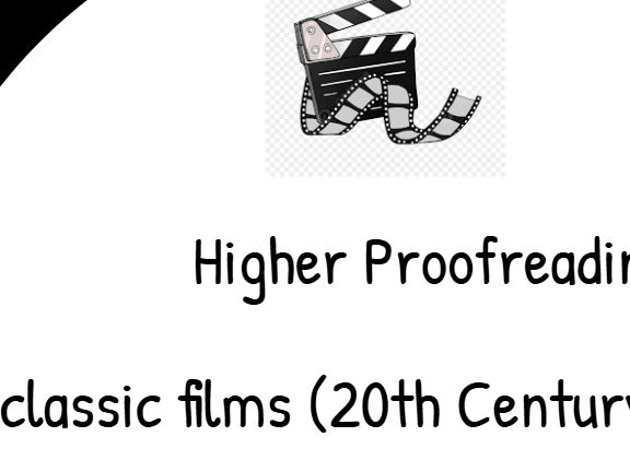 Higher Proofreading/Literacy Practice