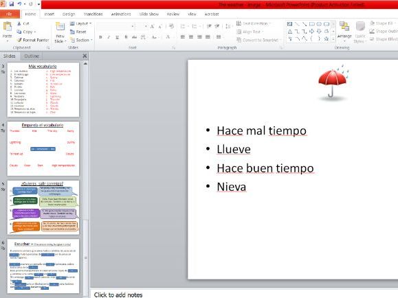 El tiempo / El Clima- Weather in Spanish