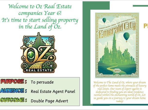 Y6 Wicked Real Estate Persuasive Writing - OUTSTANDING SERIES