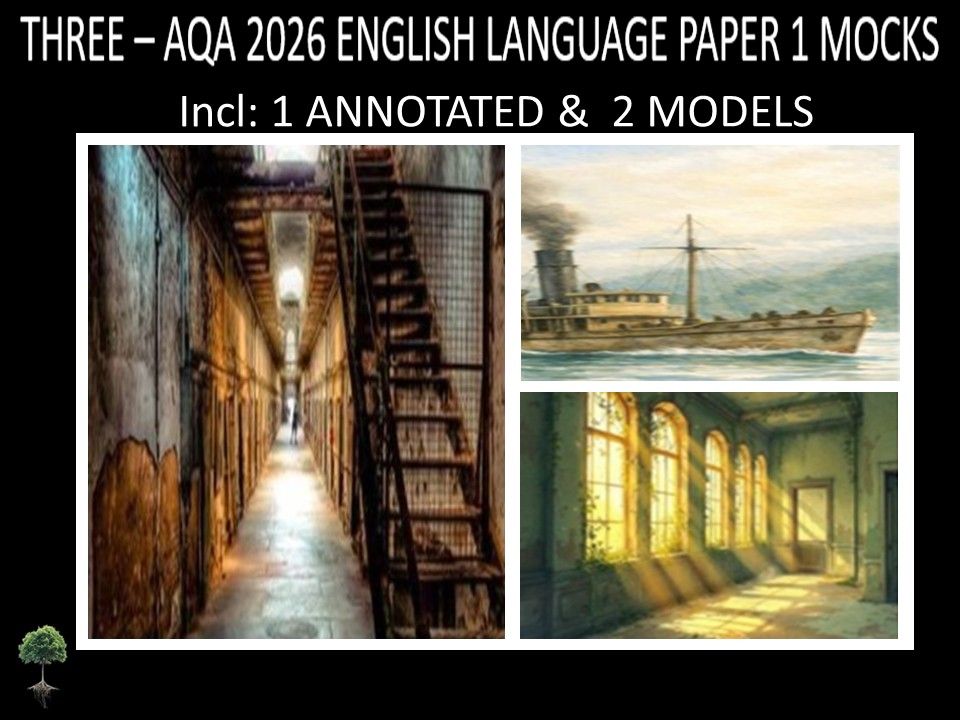 THREE - AQA PAPER 1 | 2026 FULL MOCKS | ANNOTATED | MODELS